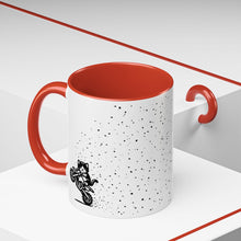 Load image into Gallery viewer, SPECKLES - Dirtbike Kitty - Accent Mug