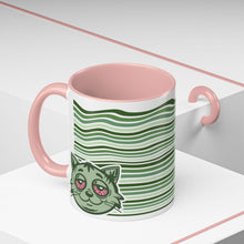 Load image into Gallery viewer, LIL GREEN BUDS - "Fatty" the Cat - Accent Mug