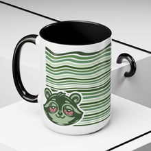 Load image into Gallery viewer, LIL GREEN BUDS - "Spliff" the Raccoon - Accent Mug
