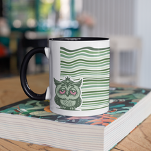 Load image into Gallery viewer, LIL GREEN BUDS - "Kush" the Owl - Accent Mug
