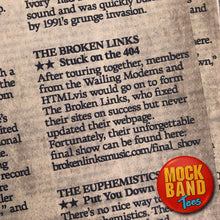Load image into Gallery viewer, Mock Band Tees - THE BROKEN LINKS = Shirt
