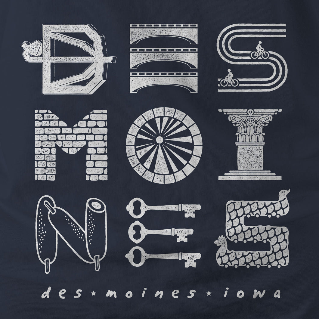 Des Moines Letterforms - KIDS