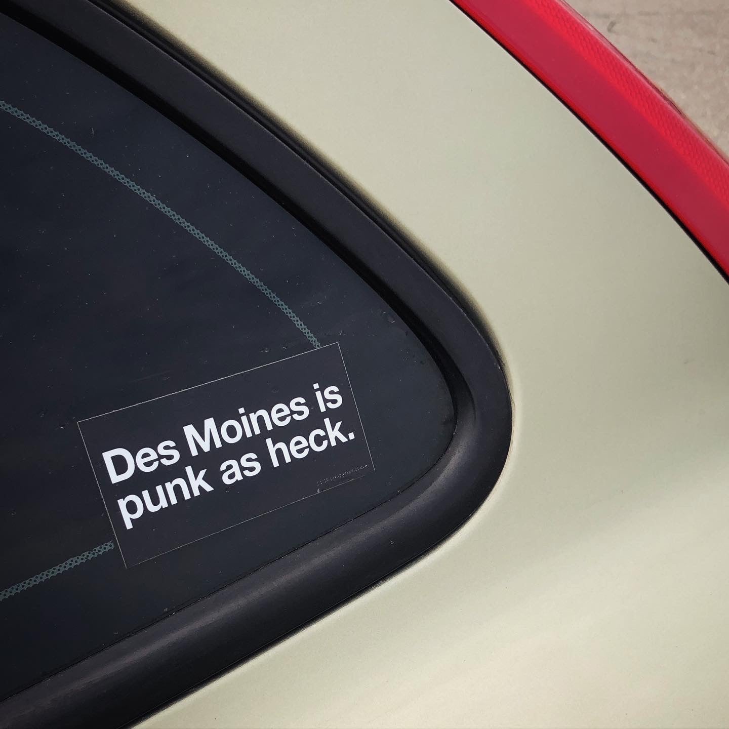Des Moines is Punk As Heck - Sticker – Syrup Graphics